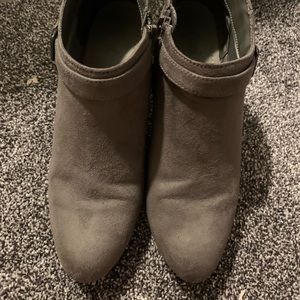 Grey Suede Fioni Ankle Boots